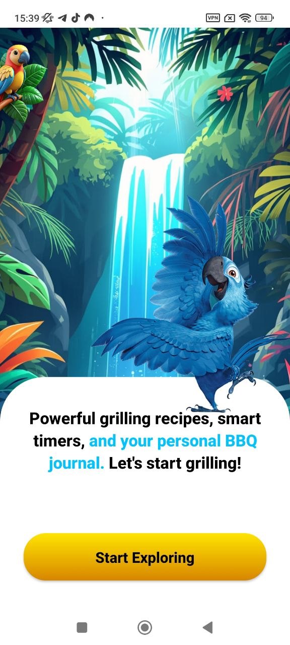 AMZN Grilled Spot recipes home screen